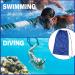 2-Pack Mesh Gear Bag for Snorkel Equipment - Oversized 18 x 27 Dive Bag for Scuba Diving, Snorkeling, Fins, and Swimming Gear - Black & Blue - Buy Online on GoSupps.com
