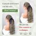 YEESHEDO Long Wavy Drawstring Ponytail Extension 26 Ash Blonde with Platinum Highlights - Buy Online on GoSupps.com