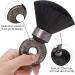 Neck Duster Brush for Barber Hair Cutting Cleaning Ring Handle Salon Tool Soft Brush to Remove Broken Hair from Neck Face Ears Large Brushes (Bling Black) - Buy Online on GoSupps.com