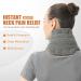 UNCN Neck Heating Pad 29 * 6.6 for Neck Pain Relief - Washable Cover, Microwavable Wraps for Shoulders, Thermacare Heat Pack for Headache - Cordless & Portable - Grey - Buy Online on GoSupps.com