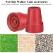 Heavy Duty Red Crutch Tips - 4 PCS Non-Slip All Terrain Replacement Caps for Canes & Walkers - Buy Online on GoSupps.com