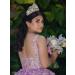 SWEETV Iridescent Crystal Queen Crown - Aliza Quinceanera & Wedding Tiara | Gold AB Crystal - Buy Online on GoSupps.com