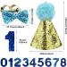 Dog Birthday Hat Pet Birthday Hat Kit with Bow Tie Collar and Blue Number Reusable Dog Cats Birthday Cap for Pet Puppy Cat Birthday Party Decorations Pet Costumes Headwear Accessories (Blue) - Buy Online on GoSupps.com