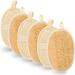 Dacitiery 6 PCS Natural Loofah Sponge Exfoliating Body Scrubbers Natural Loofah Exfoliating Loofah Sponge Biodegradable Shower luffa Pad Loofah for Adults Women Men
