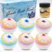 6PCS Bath Bombs Bulk Individually Wrapped with 1 Bath Salt Shower Essentials Bathbombs Organic Bath Ball Self Care and Stress Relief Gifts for Women Men Kids Style-B