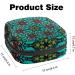 Shop Mandala-Green Menstruation Pad Bag with Zipper | Stylish Women's Napkin & Tampon Bags | Eco-Friendly & Psychedelic Design - Buy Online on GoSupps.com