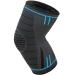 KGONE Knee Support Breathable Anti-Slip Knee Compression Sleeve for Men & Women Knee Support Brace for Joint Pain Relief Arthritis Recovery Running Basketball Walking Sports (Single Wrap) M (Pack of 1)