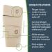 SiennaWrap Compression Wrap for Calf - Seamless Beige (Small Standard) | Buy Now for International Shipping - Buy Online on GoSupps.com