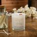 Personalised Wedding Day Candle Gift with Heart Background (Paris Garden) - Buy Online on GoSupps.com
