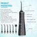 BosiBozi Rechargeable Water Flosser - Cordless & Portable 4 Modes IPX7 Waterproof 300ML Tank USB-C Charging 3 Jet Heads & Tongue Scraper | Best Dental Care Tool - Buy Online on GoSupps.com