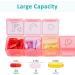 Fullicon Weekly Pill Organizer - 4x Daily 7 Day Travel-Friendly Moisture-Proof Pill Box for Vitamins & Supplements (Clear & Green - Buy Online on GoSupps.com