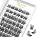 QUEWEL eyelash cluster 72 PCs cluster eyelash mix8-16mm DIY eyelash extension Individual false eyelashes soft-not break for personal make-up use (quh-s019-Mix8-16mm) 1 piece (1 Pack) QUH-S019-Mix 8-16mm