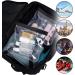 ECOHUB TSA Approved Clear Airport Liquid Bags - 2pcs Grey&Black | Travel Toiletry Bag for Men & Women | Airline Approved Plastic Ziplock Bags 20x20cm - Buy Online on GoSupps.com