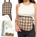 | Castor Oil Pack Wrap | Reusable Mess Free Universal Fit | Organic Castor Oil Packs for Liver Detox | Castor Oil Compress with Adjustable Elastic Strap | (Castor Oil Not Included) Plaid + Bag (Button Strap)