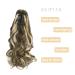 Gairyan Ponytail Extensions 45cm - Claw Clip In Braid Wavy Synthetic Hair for Women | Ashblond & Bleaching Blonde - Buy Online on GoSupps.com
