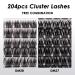 204PCS DIY Cluster Eyelashes - D Curl Individual Extensions | Reusable Volume Lashes for Home Use (DM27+DM28) - Buy Online on GoSupps.com