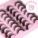 Fluffy Wispy Fox Eye Lashes 20MM D Curly Cat Eye Extension - 14 Pairs by Lanflower - Buy Online on GoSupps.com