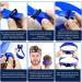 Haircut Bands Curved Silicone Hair Bands Washable Haircut Guide Tape Adjustable Haircut Stencil Soft Comfortable Hair Cutting Guide Hair Cutting Tools for Home blue - Buy Online on GoSupps.com