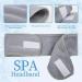 Spa Facial Headband Set - Grey, White, Black Hair Wrap for Women, Girls - Makeup, Skincare, Bath, Gym - Buy Online on GoSupps.com