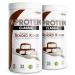 Vegan protein powder chocolate coconut 2x1kg-V-protein-vegetable protein powder on peas protein base with 71% protein content-optimal protein value-vegan protein shake without soy & wheat Choco-Cocos 1 kg (2 Pack)