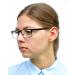 Blue Light Blocking Reading Glasses with Stainless Steel Frame - Black, 2.5 Dioptres - Buy Online on GoSupps.com