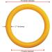 REEHUT Gymnastic Rings Set of 2 with Adjustable Straps and Ebook - Non-Slip Metal Buckles - Ideal for Home Gym Workout, Strength Training, Pull Ups and Dips - Yellow - Buy Online on GoSupps.com