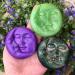 Sun & Moon Silicone Soap Mold - 4 Cavity Crescent Moon Face for Homemade Lotion Bar, Bath Bombs, DIY Candle Resin Making - Buy Online on GoSupps.com