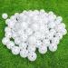 kahuayi 100 Pack Practice Golf Balls Airflow Hollow Plastic Golf Balls Practice Trainingor Driving Range, Swing Practice, Home Pool Balls White