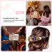 GlobleGarden Hair Clips Alloy Crystal Hair Stone Braided Jaw Clip Peacock Three Teeth Clip Duckbill Clip Women Hair Accessories (Purple) - Buy Online on GoSupps.com