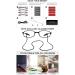 Buy OCCI CHIARI 4 Pack Blue Light Blocking Reading Glasses | UV Filter Computer Readers for Men & Women - 3.5x (Black Brown Gray Red) - International Shipping Available - Buy Online on GoSupps.com