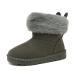 Yeeteepot Baby Girls' Winter Booties Boys Warm Lined Snow Boots Plush Shoes Kids Anti-Slip Ankle Boots Indoor Soft Soled Toddler Shoes Flat Booties 7.5 UK Child B Grey