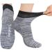 Yomandamor 5 Pairs Men's Bamboo Non-Slip Diabetic Low-Cut Socks (Size 10-13, Black) - Buy Online on GoSupps.com