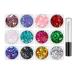 Face Glitter Face Glitter for Women | 12 Colors Bright Face Page Festive Makeup 10ml with Quick Dry Glue for Women Pub Concert