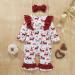 Loalirando Baby Christmas Romper Jumpsuit 6-9 Months - Reindeer Design - Buy Online on GoSupps.com