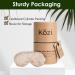 Heated Eye Mask for Dry Eyes | Cooling Sleep Mask & Yoga Pillow | Migraine Relief & Meditation Accessory | Kozi Eye Pillow for Relaxation (Jute) - Free International Shipping - Buy Online on GoSupps.com