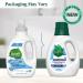 Seventh Generation Concentrated Laundry Detergent - Stain Fighting Formula - Free & Clear Unscented - 40 oz (53 Loads) - Buy Online on GoSupps.com