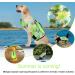 Hawaiian Style Ripstop Dog Life Jacket - Floral Green Small | Reflective & Adjustable Swimming Vest with Handle - for Small/Medium/Large Dogs | Pet Safety Life Preserver for Boating & Swimming - Buy Online on GoSupps.com