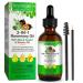 Huile de Romarin et Ricin et Batana pour 3 en 1 pour Stimule la Croissance des Cheveux Nourrir le Cuir Chevelu e Renforcer les Cheveux 60ml e 2.02 fl.oz