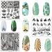 LiBiuty Nail Art Stamping Kit - 12 Stamp Stencil Plates with Various Designs and Accessories - Buy Online on GoSupps.com