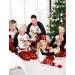 PatPat Family Matching Christmas Pajamas Set - Tree Snowflake & Letters Print - Kids 6-7 Years - Red & Black Sleepwear - Buy Online on GoSupps.com