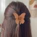 YACHIO Butterfly Hair Clips Set - 4 Pcs Cute Matte Hair Claw Clips for Women and Girls - Ideal for Thick Hair - Black, Grey, Khaki, Orange - Buy Online on GoSupps.com