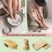 EKOH 6-Pack Bamboo Brushes & Loofah Sponges Set | Dry Brushing Body, Nail & Feet Scrubber | Bottle & Dish Brush | Natural Soft Bristles | Home Shower & Bath Essentials - Buy Online on GoSupps.com