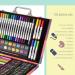 Darnassus 132-Piece Art Set Deluxe Professional Color Kit for Kids & Adults | Portable Case | Pink - Buy Online on GoSupps.com