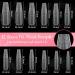 MELLIEX 290 Pieces French Artificial Nail Tips Set Full Cover False Acrylic Nails Tips Nail Extension Nail Tips Fake Fingernails with 2 Glue Fake Fingernails Accessories for Women Nail Art DIY - Buy Online on GoSupps.com