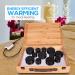 SereneLife Portable Heated Massage Stones Kit | 12 Large & Small Black Stones with Bamboo Heating Case | Electric Spa Warmer Box | Brown - Buy Online on GoSupps.com