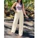 Vetinee Wide Leg High Waisted Dress Pants for Women with Pockets - XXL Vanilla Ice - Buy Online on GoSupps.com