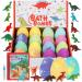 HOTLAKE Bath Bombs for Kids with Surprise Toys Inside-16 Pack Organic Dinosaur Kid Bath Bombs Gift Set Birthday Christmas or Easter Gift for Girls and Boys