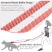 Vivaglory Reflective Waist Dog Leash for Medium Large Dogs - Anti-Shock Bungee Padded Handles Adjustable 65-112cm - Perfect for Training & Jogging - Pink & Gray - Buy Online on GoSupps.com