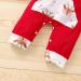 Loalirando Baby Christmas Romper Jumpsuit | My First Xmas Outfit for Newborn | Red 0-3 Months - Buy Online on GoSupps.com