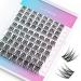 LANKIZ DIY Eyelash Extension,Individual Lash Extensions,80 Cluster, Soft and Lightweight 10-20mm Mix Resuale Wide Band Cluster Lashes for Home use (Hybrid) Hybird